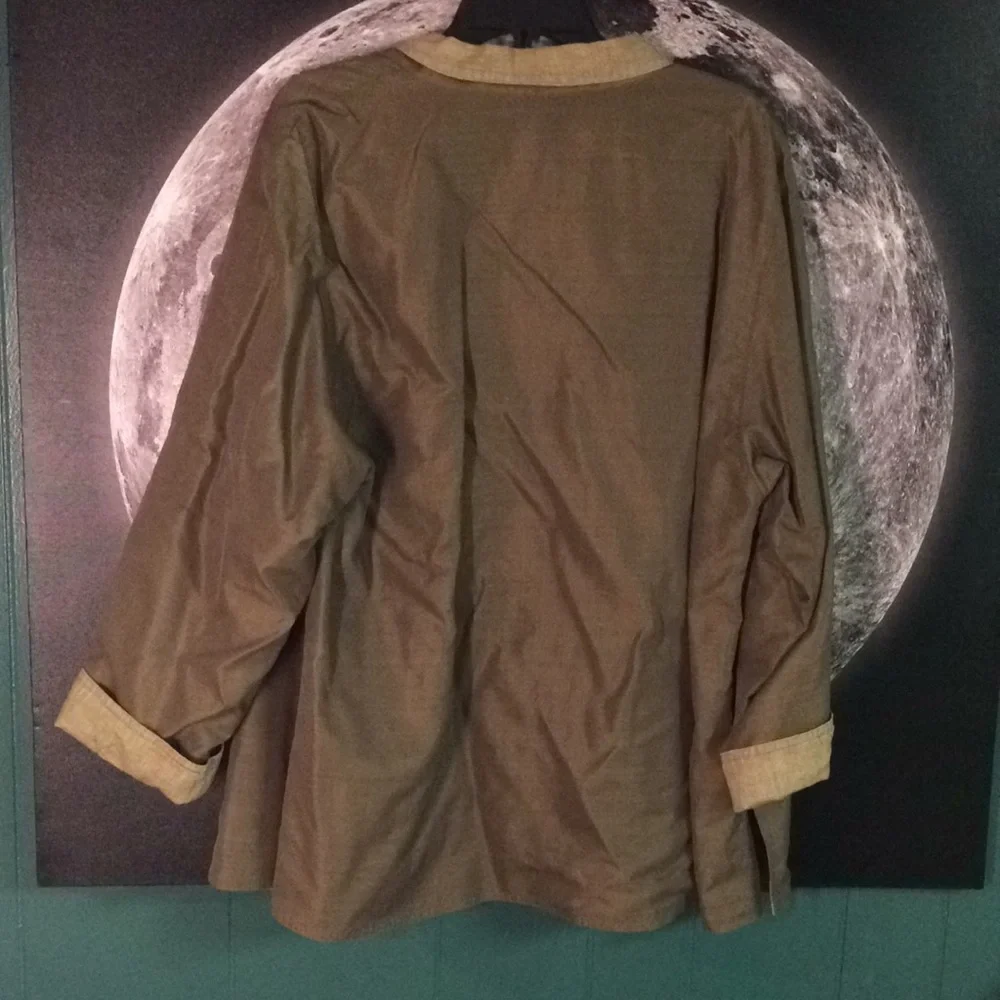 Linda Allard Ellen Tracy silk linen jacket - Picture 6 of 6